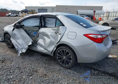 2015 Toyota Corolla S Plus from USA, damaged, VIN 2T1BURHEXFC476319